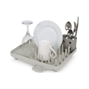 LunaLulinlk Compact Dish Drying Rack with Removable Cutlery Drainer – Small Countertop Dish Rack for Kitchens, Apartments, Dorms & RVs - 1 of 4