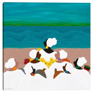 35" x 35" Remembrance Sullivan Island by Synthia Saint James Canvas Art Print - Masterpiece Art Gallery: High-Quality, Ready to Hang - 1 of 4