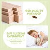 Twin Size Floor Bed with Safety Guardrails and Door for Kids - 4 of 4