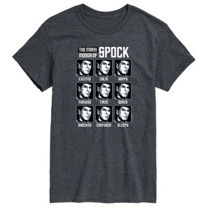Men's - Star Trek - Spock Moods Short Sleeve Graphic T-Shirt - 1 of 4