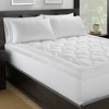 Ella Jayne Lofty 100% Cotton Plush Gel Fiber Filled Mattress Topper - 4 of 4