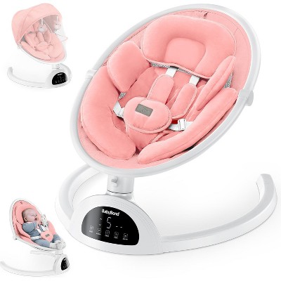 BabyBond Baby Swings for Infants with 10 Preset Lullabies, 5 Point Harness Belt, 5 Speeds and Remote Control