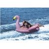Swim Central Inflatable Lay-On Flamingo Towable Float - 82" - Pink - 4 of 4