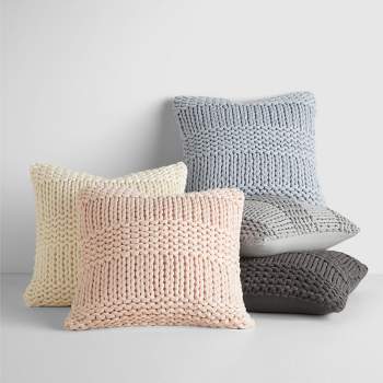 Cozy Chunky Knit Throw Pillow Cover And Pillow Insert - Becky Cameron