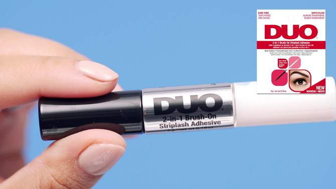 DUO Adhesive Eyelashes - Dark - 0.5oz, 5 of 7, play video