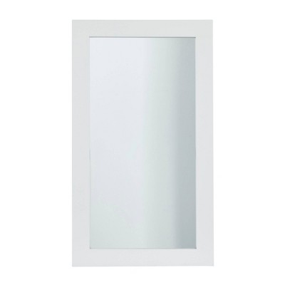 Contemporary Wood Decorative Wall Mirror White - Olivia & May