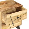 vidaXL Bedside Cabinet 15.7"x11.8"x19.7" Solid Mango Wood - 4 of 4