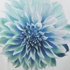 PAGED Cotton Percale Shower Curtain, Unique Floral Print Design, Machine-Washable Fabric - 4 of 4