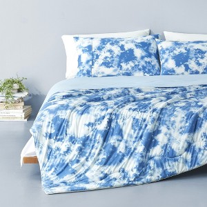 Cozy Bliss Double-Sided Cooling Comforter Set, Silk Smooth Blanket, Soft Breathable Design - 1 of 4