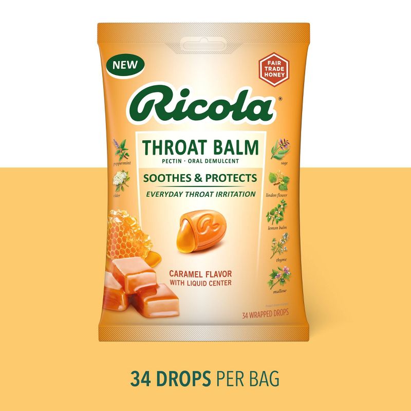 Ricola Pectin Throat Balm - Caramel - 3.5oz/34ct, 3 of 10