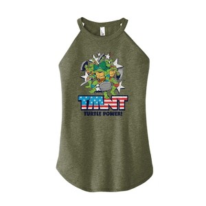 Women's - Teenage Mutant Ninja Turtles - Turtle Power Americana Graphic High Neck Tank - 1 of 2