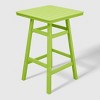 WestinTrends Malibu 30" All Weather HDPE Outdoor Patio Square Counter Height Bistro Table with Umbrella Hole - 4 of 4