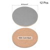 Unique Bargains PU Leather Cork Absorbent Flexible Coasters 12 Pcs - 2 of 4