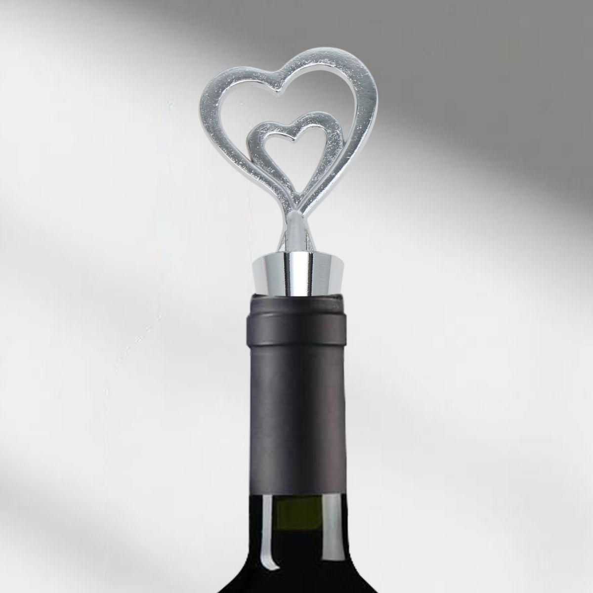 Unique Bargains Double Heart Stopper Aluminum Alloy TPE 4.37"x1.89"x0.79" 1 Pc - thumbnail 5