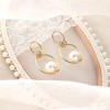 SOHI Women's California Gold The Hanging Drop Earrings - 2 of 4