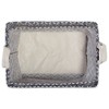 Design Imports Set of 2 Rectangle L 10.5 x 17.5 x 10 Pe Coated Cotton Poly Laundry Bins Lattice Gray - 4 of 4