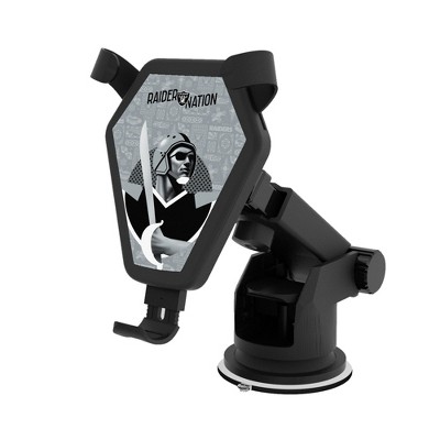 Keyscaper Las Vegas Raiders 2024 Edition 10-Watt Wireless Car Charger