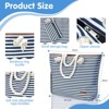 Beach Bags , Large Waterproof Beach Tote Bag with Zipper Beach Bags Waterproof Sandproof Swim Pool bag - 4 of 4