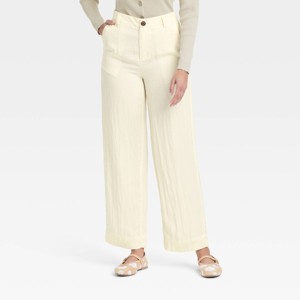 Women's High-Rise Straight Trousers - A New Day™ - 1 of 3