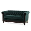 NicBex 61.8 Inch Loveseat,Modern Chesterfield Fabric Loveseat Sofa with Nailhead Accents,Upholstered 2-Seater Couch for Living Room - 2 of 4