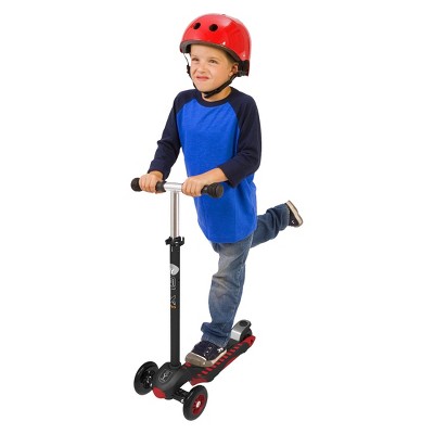 YBIKE GLX Pro Kick Scooter - Black/Red