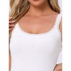 INSPIRE CHIC Women's Lace Soft Cotton Pajamas Tank Tops - 4 of 4