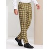 INSPIRE CHIC Men's Plaid Casual Regular Fit Flat Front Stretch Dress Pants - 2 of 4
