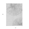 Gray And Ivory Abstract Washable Indoor Outdoor Area Rug - 3 of 4