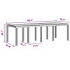 vidaXL Garden Table Anthracite 250 x 100 x 73 cm poly rattan - 4 of 4