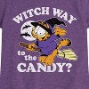Girls' - Garfield - Witch Way To The Candy Fitted Short Sleeve Graphic T-Shirt - 2 of 4