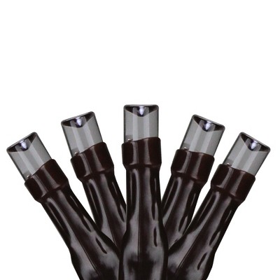 Northlight 10ct Battery Operated LED Wide Angle Christmas String Lights Warm White - 3.5' Brown Wire