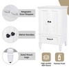 MAYEERTY 20" Bathroom Vanity with Sink 2 Doors Magnetic Stopper Adjustable Foot Pads Drawer White - 4 of 4