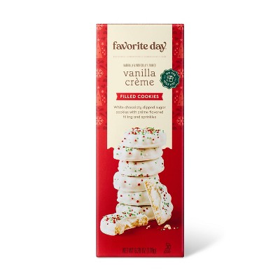 Vanilla Cream Filled Fudge Cookies - 6.28oz/9ct - Favorite Day™
