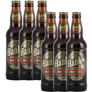 Hank's Genuine Gourmet Birch Beer, 12 fl oz Bottles – Premium Craft Soda with Rich, Robust Flavor – Authentic Northeast Recipe, Pack of 6 - 1 of 1