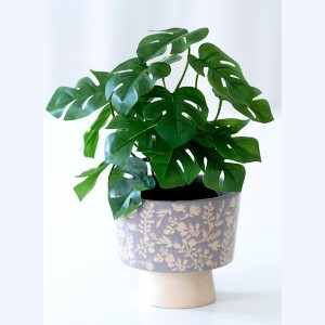 Alameda Grey Floral Planter Vase - Shiraleah - 1 of 4
