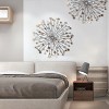 LuxenHome Silver, Black, and Gold Iron Metal Round Abstract Wall Decor - 3 of 4