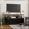 TV Stand Dresser with Storage, 2-Drawer Entertainment Center with Open Shelf - 4 of 4