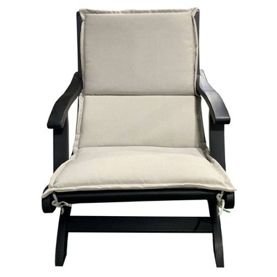 Sheldon Lounger with Cushion - Black - Courtyard Casual