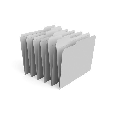 HITOUCH BUSINESS SERVICES Reinforced File Folder 3-Tab Letter Size White 100/Box TR508986/508986