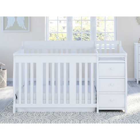 Storkcraft Portofino 4 In 1 Convertible Crib And Changer White