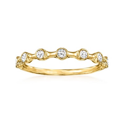 Ross-Simons 0.25 ct. t.w. Bezel-Set Diamond Ring in 18kt Yellow Gold