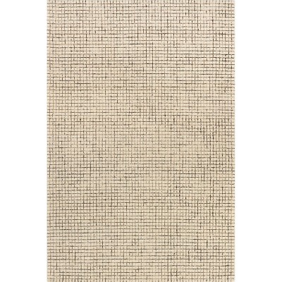 Melrose Cream and Brown Hand-Tufted Wool Runner Rug