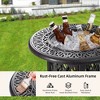 PAGED Aluminum Outdoor Dining Table Elegant Patio Table with Removable Ice Bucket for Patio, Deck, Poolside - 2 of 4