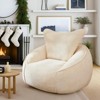 42" Bean Bag Chairs, Large Bean Bag Couch With Ergonomic Backrest for Adults, Memory Foam Filled Velvet  Floor Sofa for Reading, Playing or Relaxing - 4 of 4