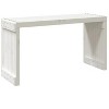 Patio Bench Extendable White 83.7"x15.9"x17.7" Solid Wood Pine - 3 of 4