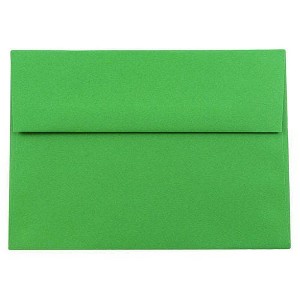JAM PAPER A8 Colored Invitation Envelopes - 5 1/2 x 8 1/8 - Green Recycled - 100/Pack - 1 of 1