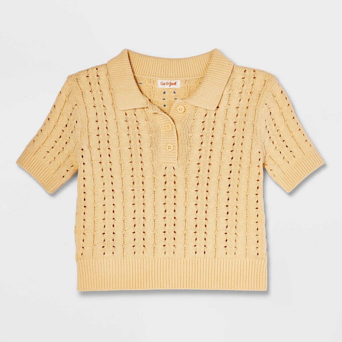 Girls' Short Sleeve Pullover Sweater - Cat & Jack™ - thumbnail 8