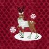 John Ritzenthaler Co. 100% Cotton Kitchen Towels Skating Deer Absorbent Dish Towels for Drying & Cleaning Soft & Durable (Set of 2) - 2 of 4