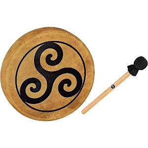 MEINL Sonic Energy HOD15-TR 15" Native American-Style Hoop Drum, Triskele Symbol - 1 of 1