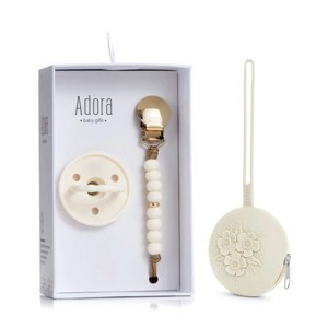 La’dore Silicone Baby Pacifier Gift Set – Silicone Pacifier, Mini Pacifier Clip & Travel Case – BPA-Free, Newborn Safe, Self-Soothing Essentials - 1 of 4